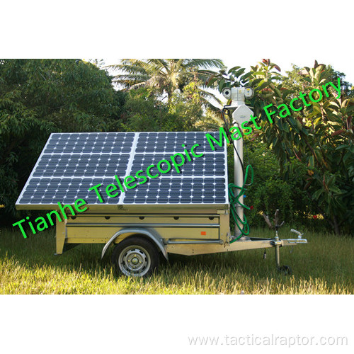 Solar Trailer Mounted Telescopic Mast